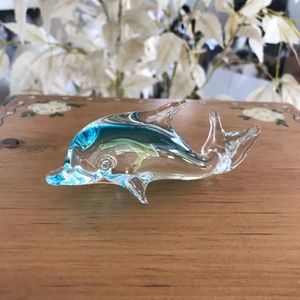 Vintage Crystal blue dolphin